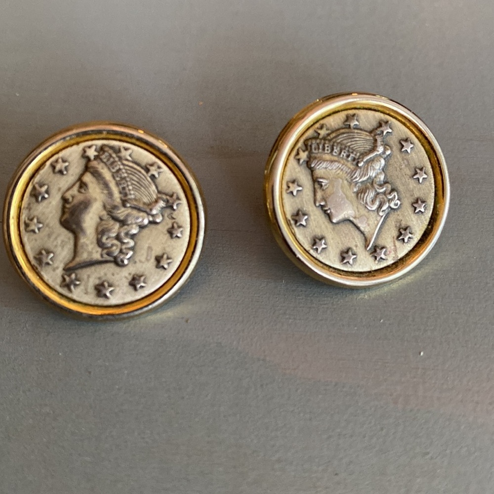 Gold Plated Liberty Earrings!